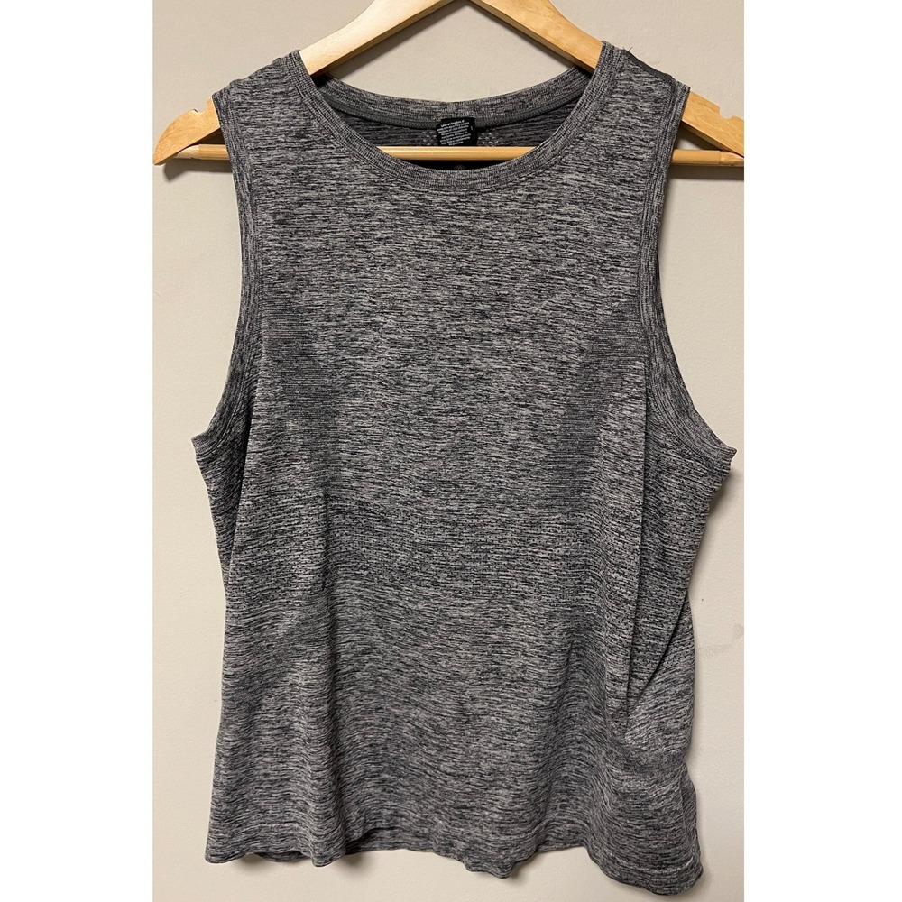 Spyder Active Tank Top Women XL Grey Pre-owned Space Dye Athletic Workout